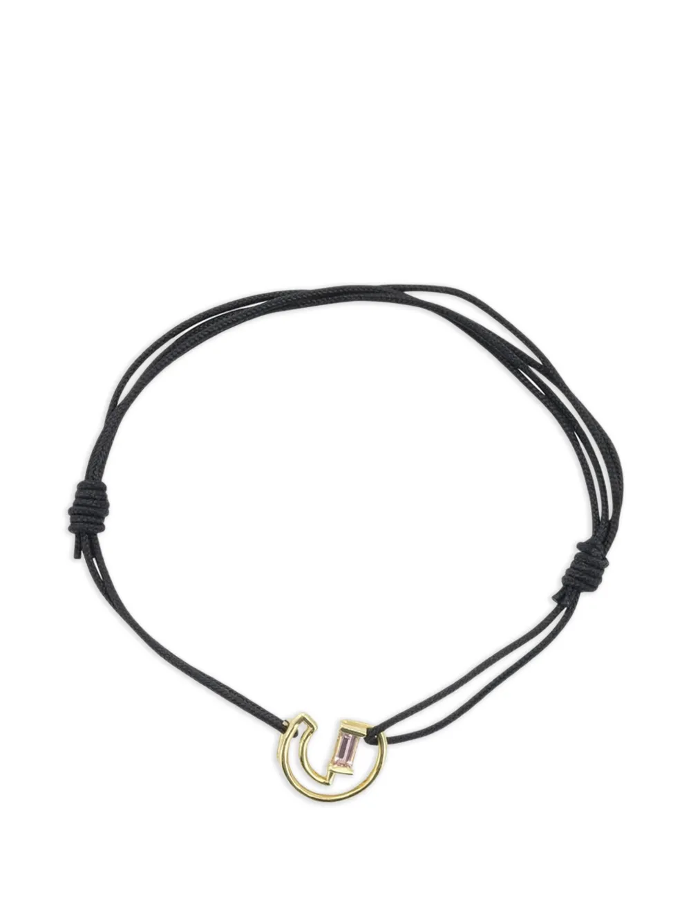 Aliita Letra G tourmaline cord bracelet - Oro