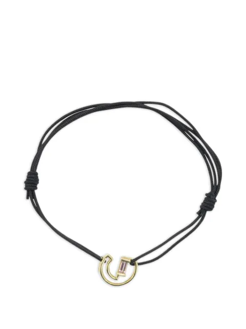 Aliita Letra G tourmaline cord bracelet