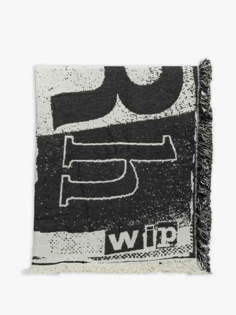 Carhartt WIP manta estampada con flecos