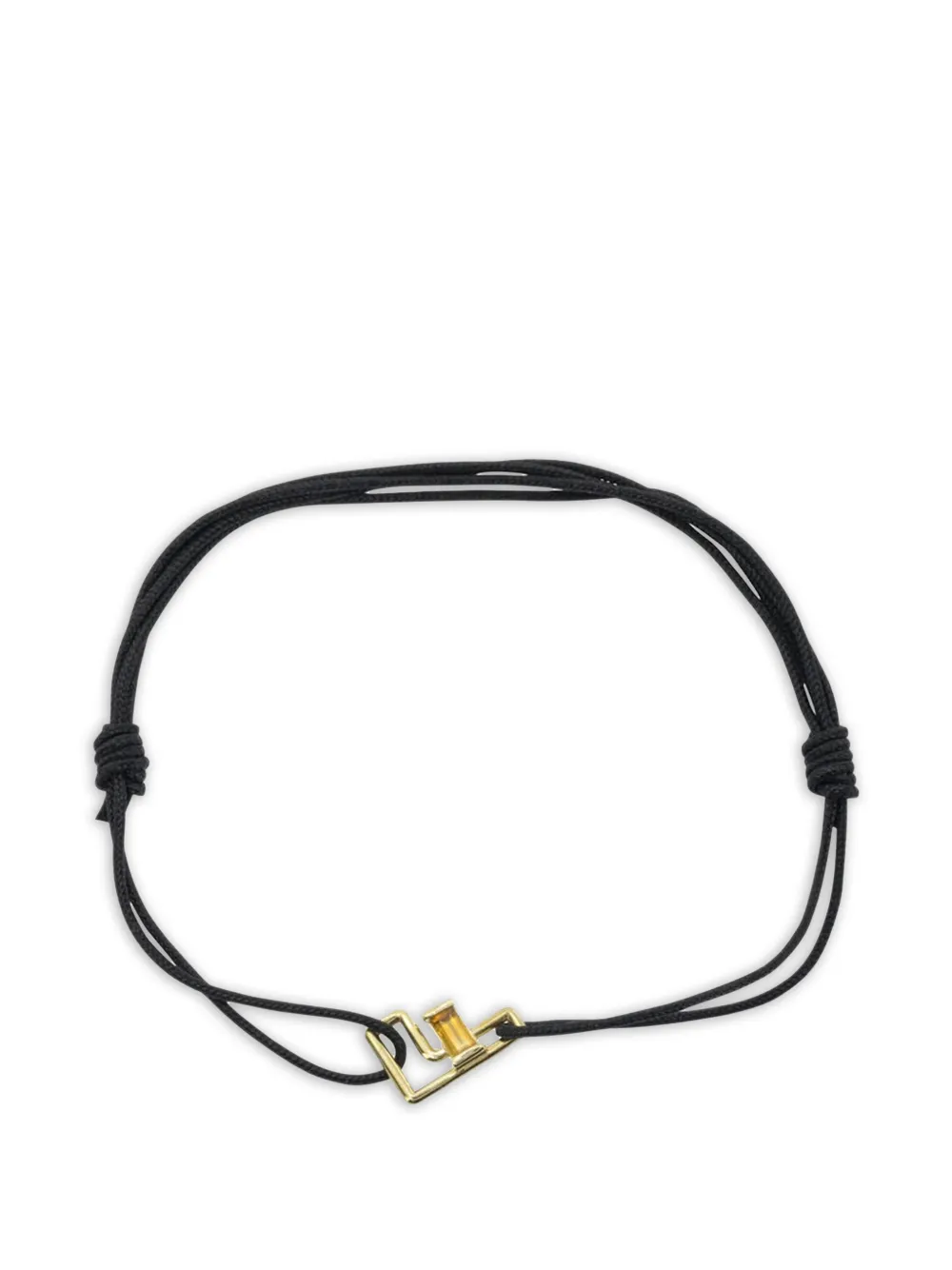 Aliita Letra F citrine cord bracelet - Oro