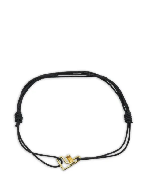 Aliita Letra F citrine cord bracelet