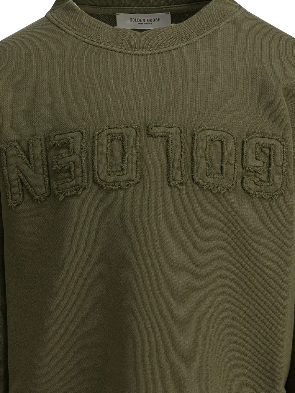Golden Goose Kids Sweater met logo Groen