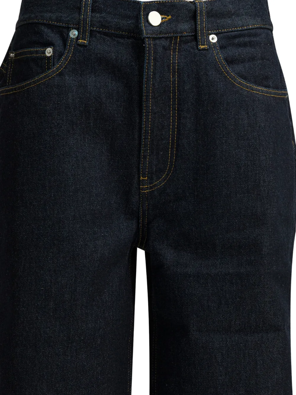 LouLou de Saison Samur LDS jeans met vijf zakken Zwart