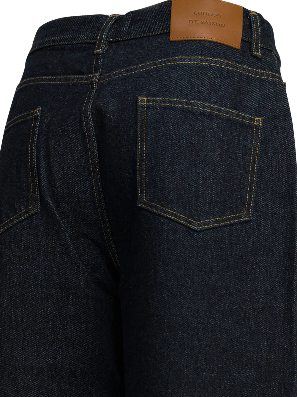 LouLou de Saison Samur LDS jeans met vijf zakken Zwart