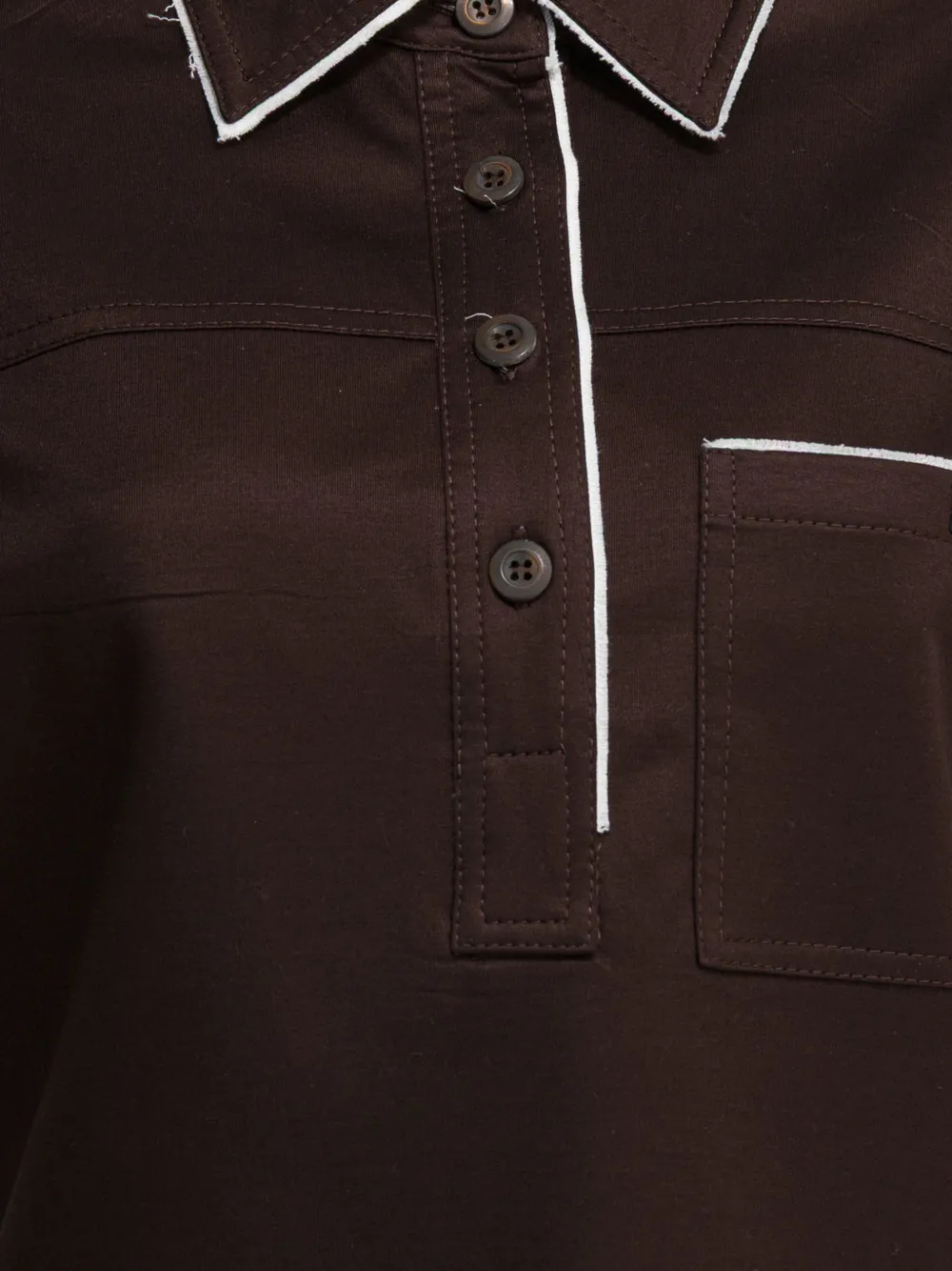 Prada Polotop met afwerking Bruin