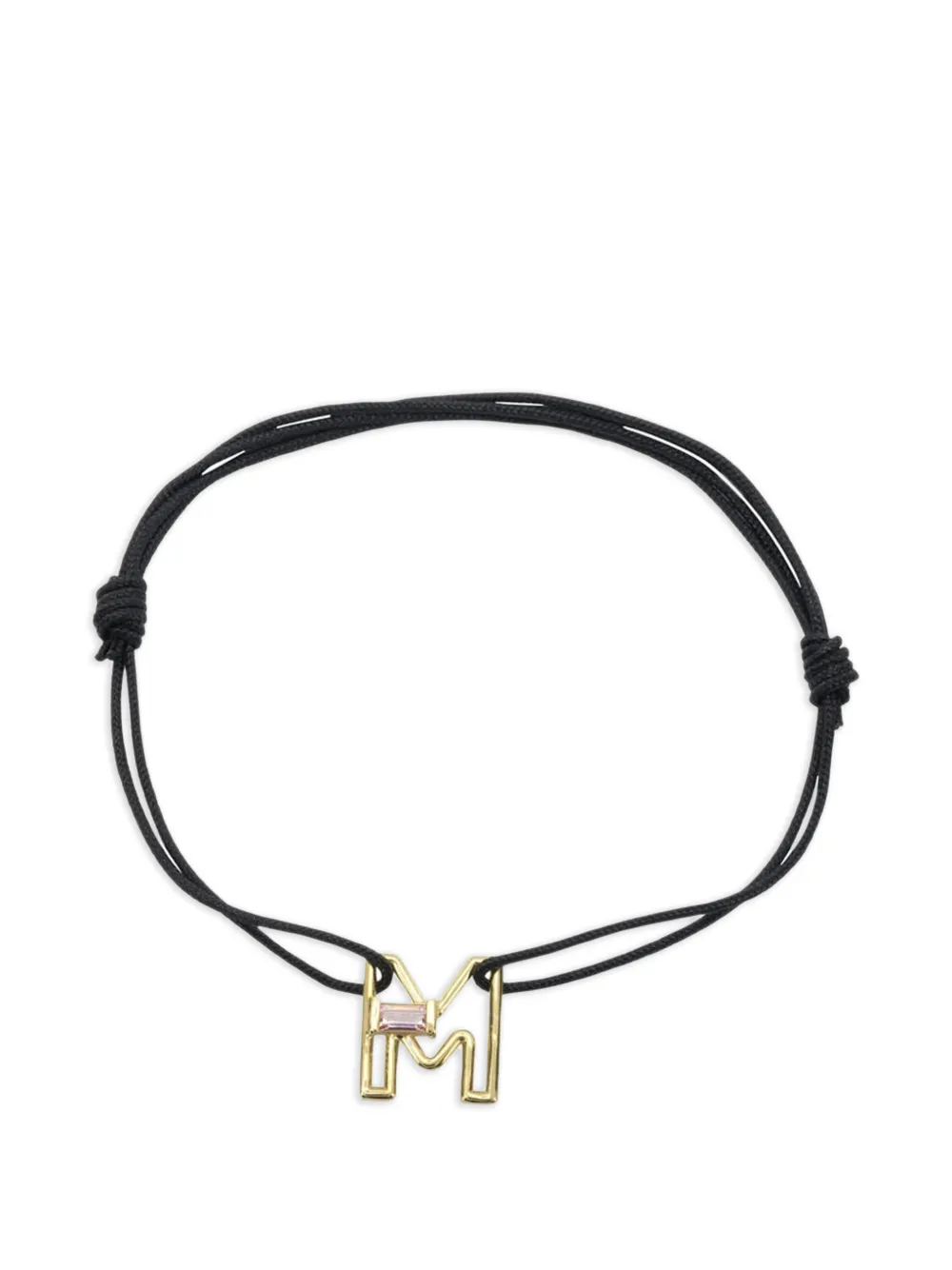 Aliita 9k Yellow Gold D-letter Citrine Bracelet