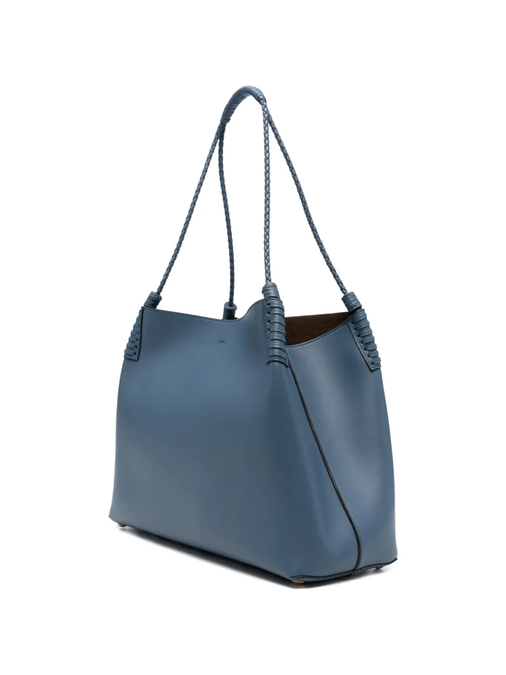  Etro Libra Braided-handle Leather Tote Bag - Blue 
