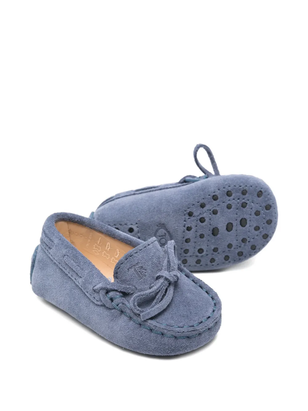 Tod's Kids Mocassins met strikdetail Blauw