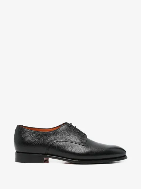 Santoni leather derby shoes