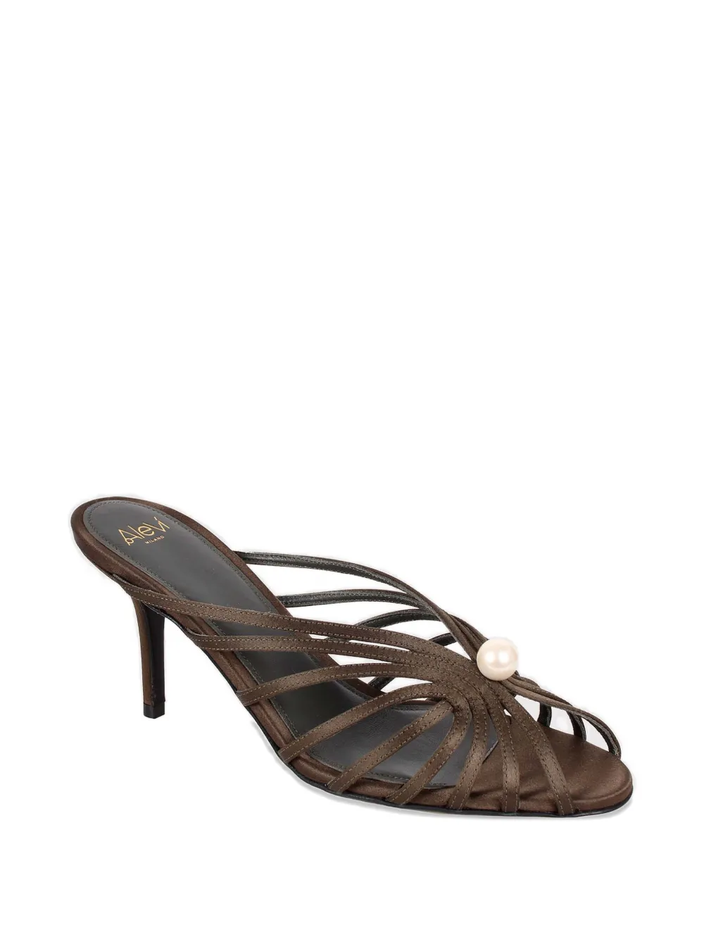 Alevì Diana pearl strap mules Bruin