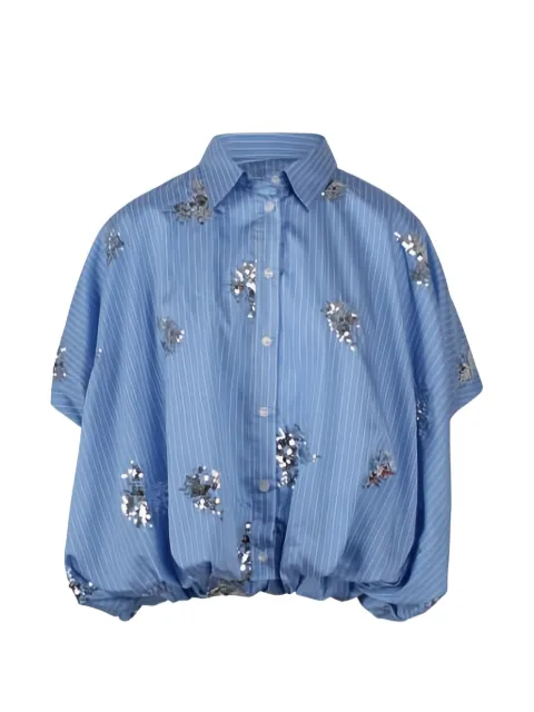 Jovonna Olyra sequin striped top