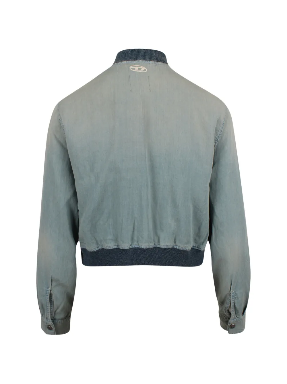  Diesel Denim-effect Bomber Jacket - Blue 