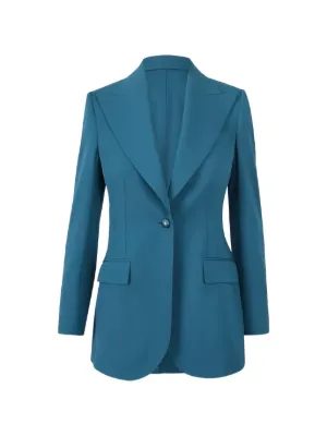 Dolce & Gabbana button-fastening V-neck Blazer | Purple | FARFETCH