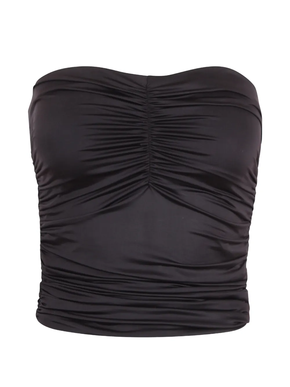 Essentiel Antwerp ruched bandeau top - Nero