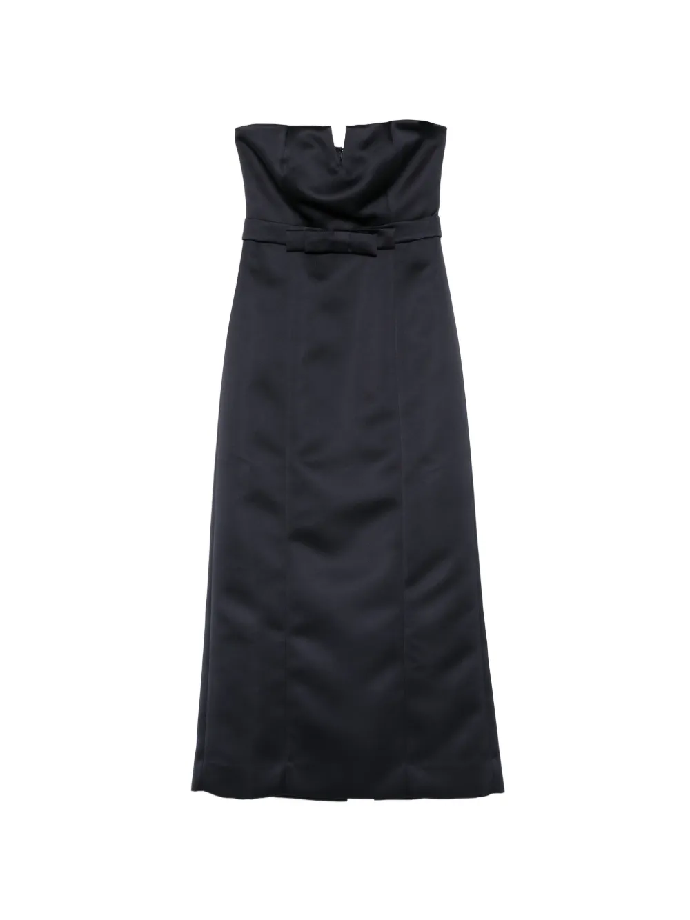 P.A.R.O.S.H. bow-detail strapless midi dress - Blu