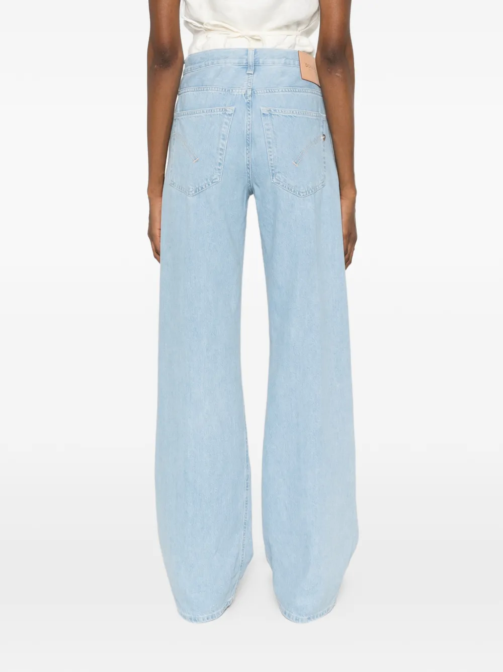 DONDUP Jeans met knoopsluiting en vijf zakken Blauw
