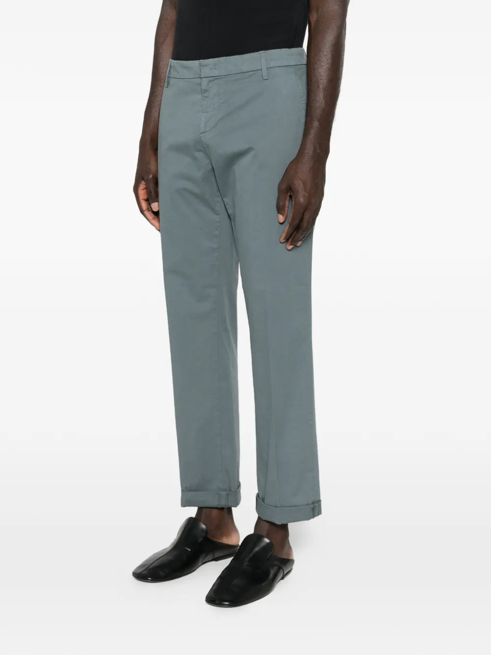 DONDUP Broek met cuffs Blauw