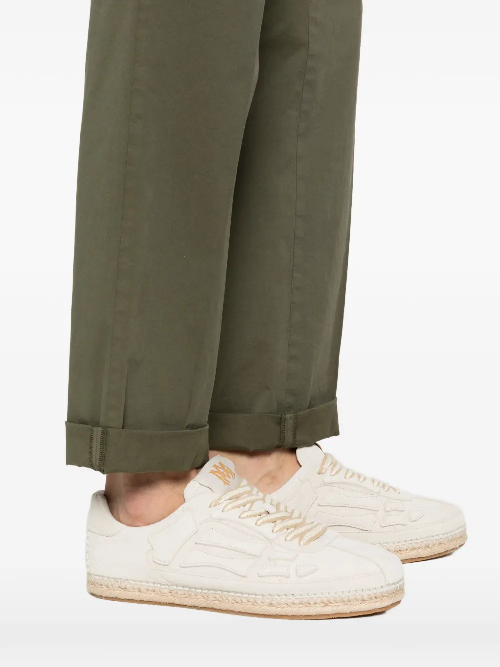 DONDUP Broek met cuffs Groen