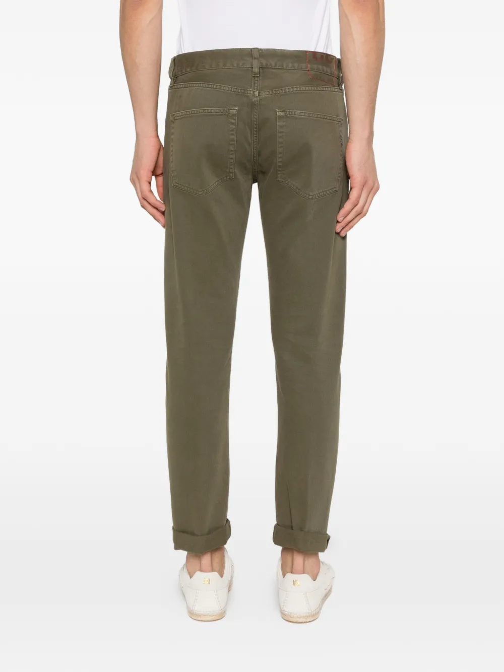 DONDUP Jeans met knopen Groen