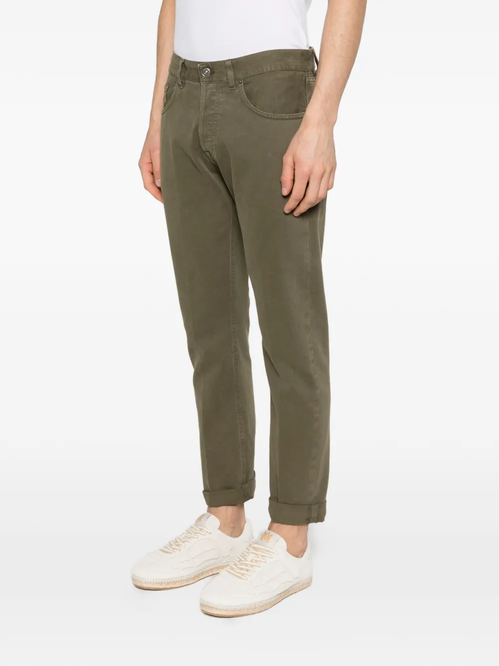 DONDUP Jeans met knopen Groen