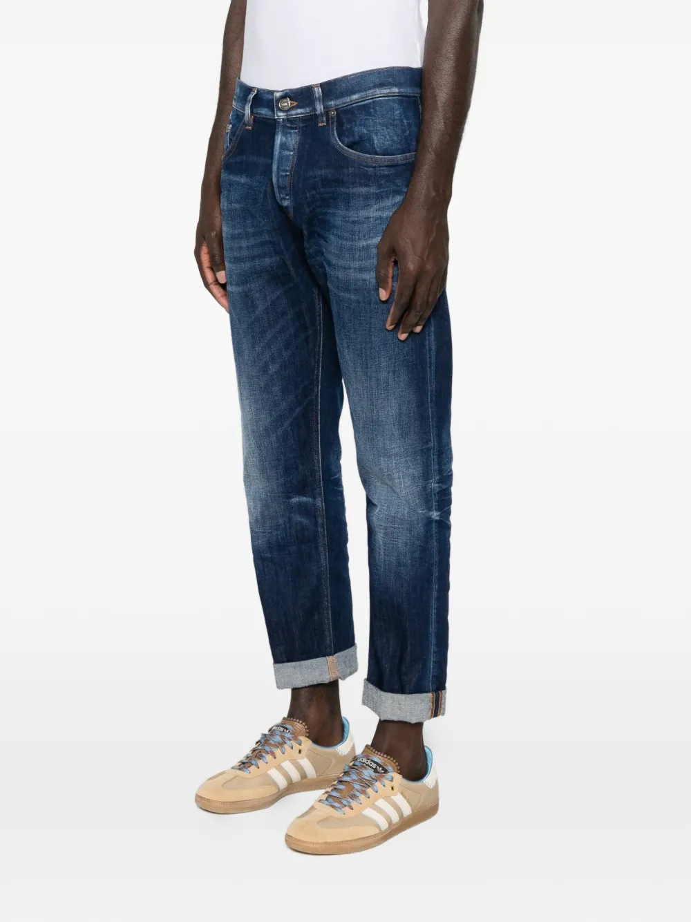  Dondup Button Blue Denim Jeans 