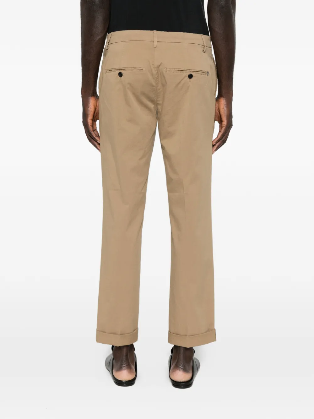 DONDUP Broek met cuffs Bruin