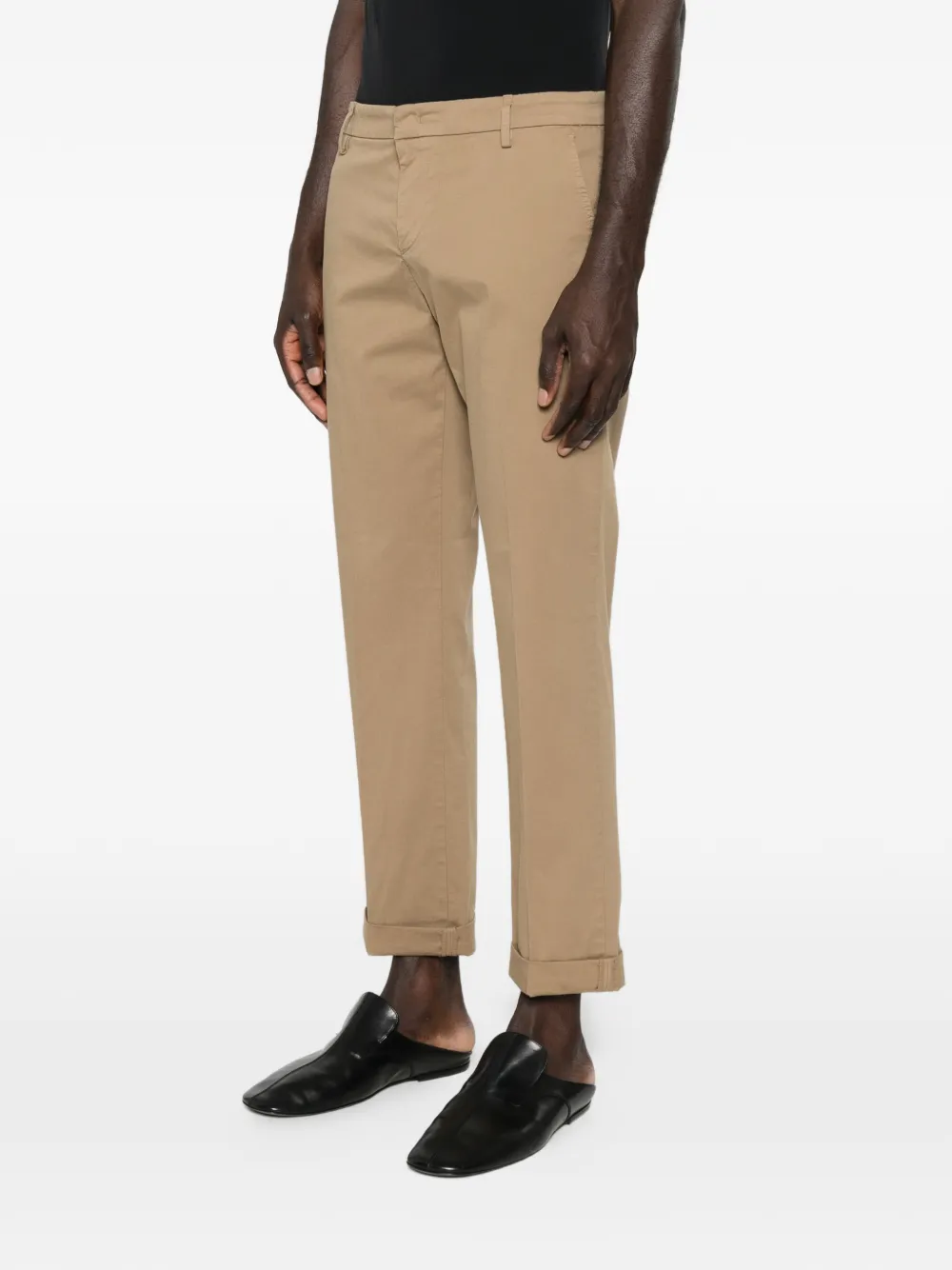 DONDUP Broek met cuffs Bruin