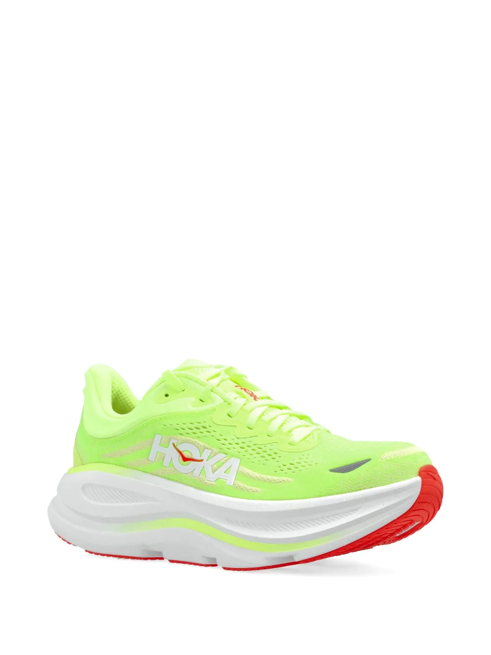 HOKA Bondi 9 geperforeerde sneakers Geel