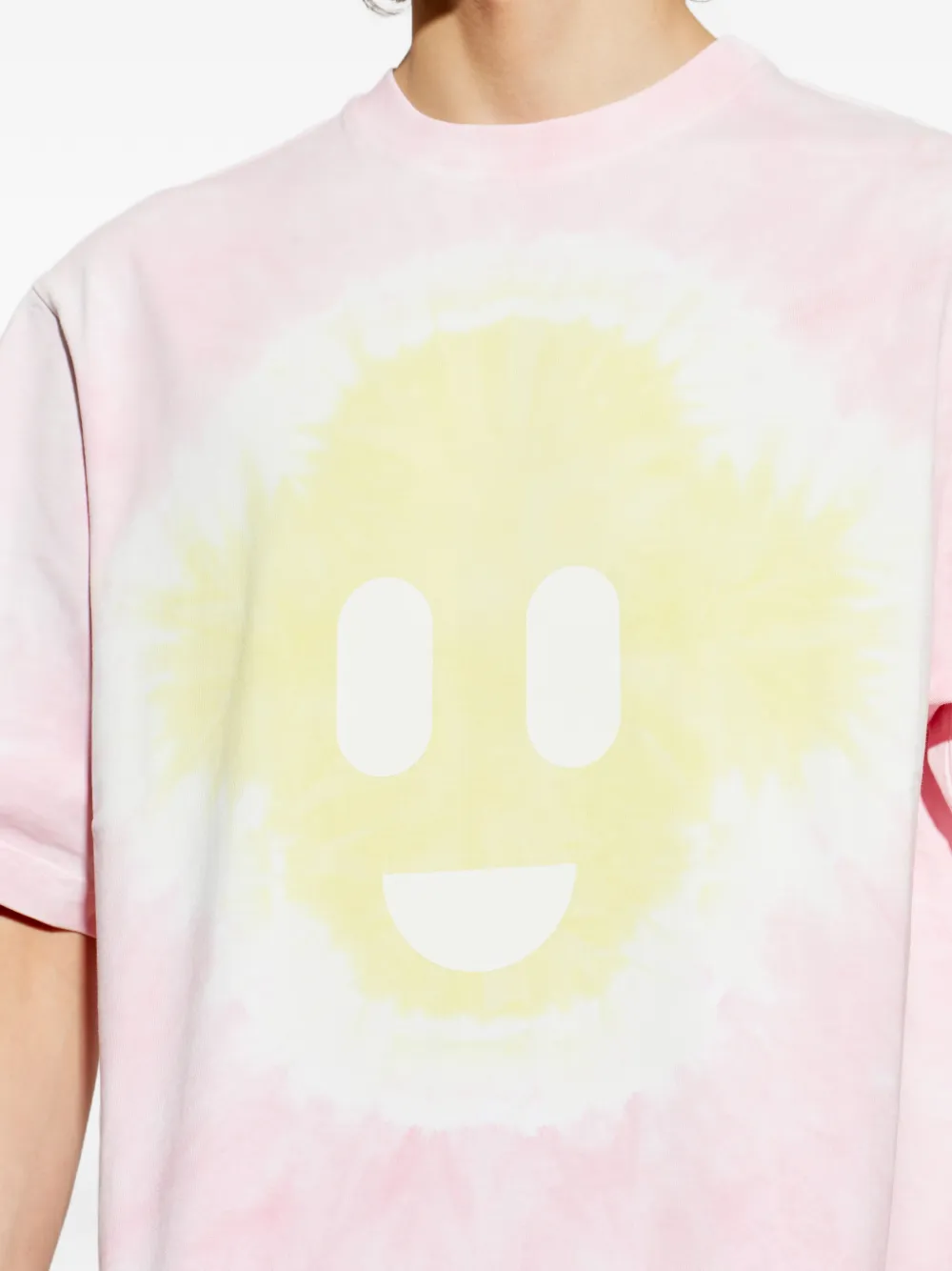 Casablanca T-shirt met tie-dye print Roze