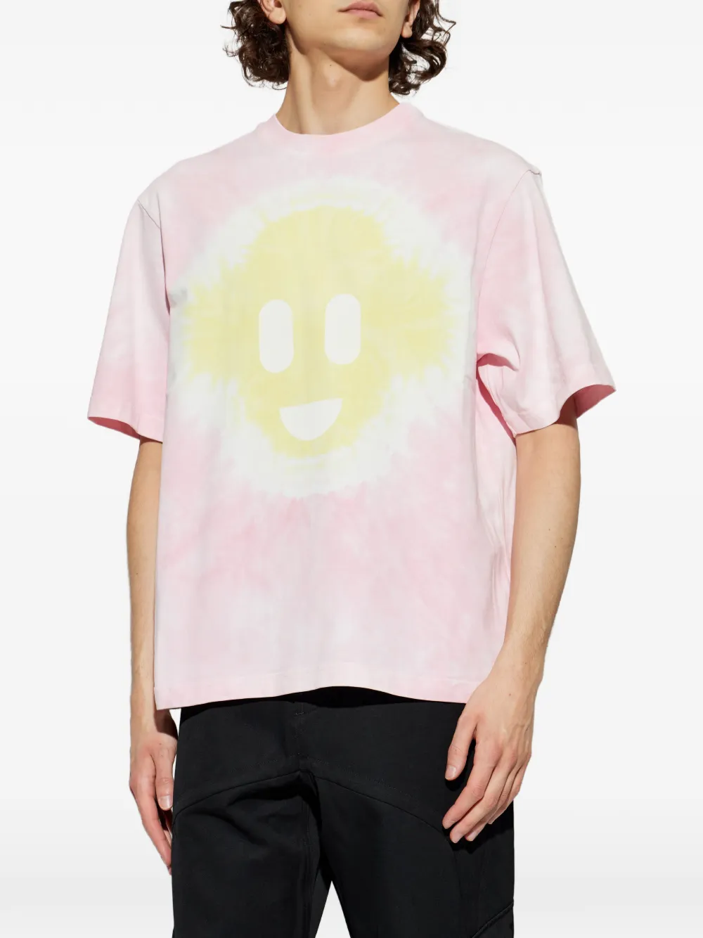 Casablanca T-shirt met tie-dye print Roze