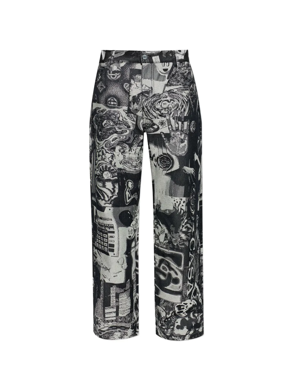 Casablanca graphic-print jeans - Nero