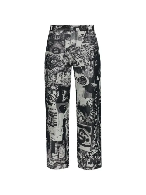 Casablanca graphic-print jeans 