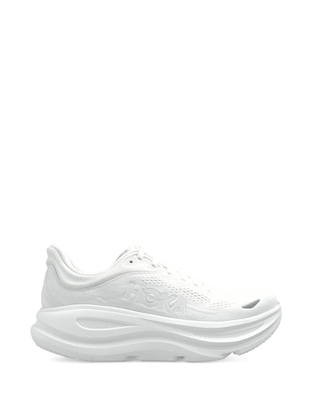 HOKA Bondi 9 logo-detail sneakers - Bianco