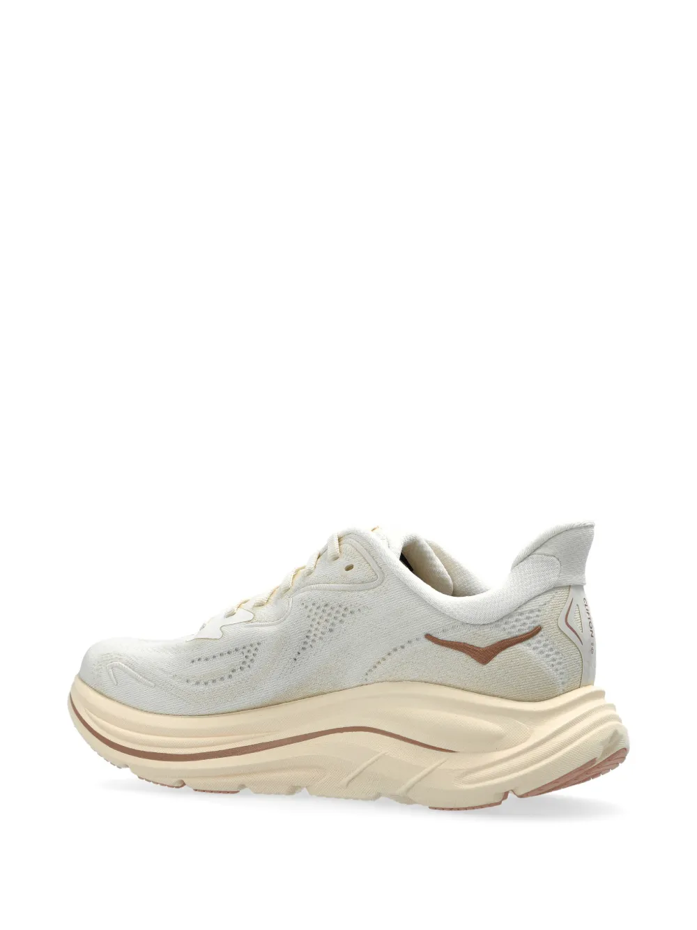 HOKA Clifton 10 sneakers met logodetail Beige