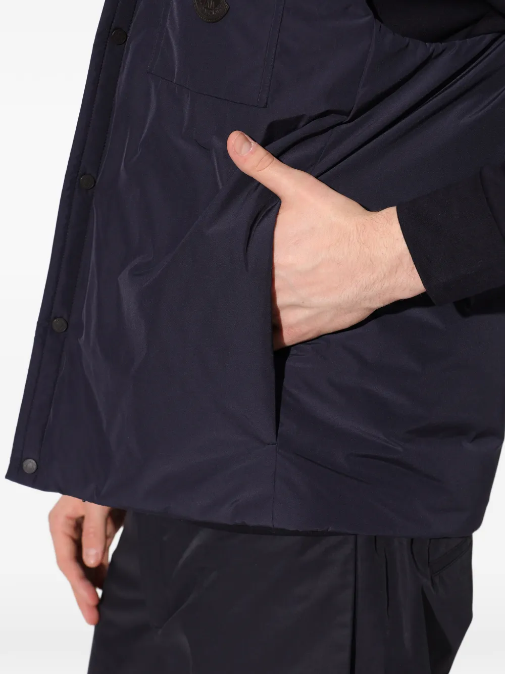 Moncler Sahel gilet met zak met knopen Blauw