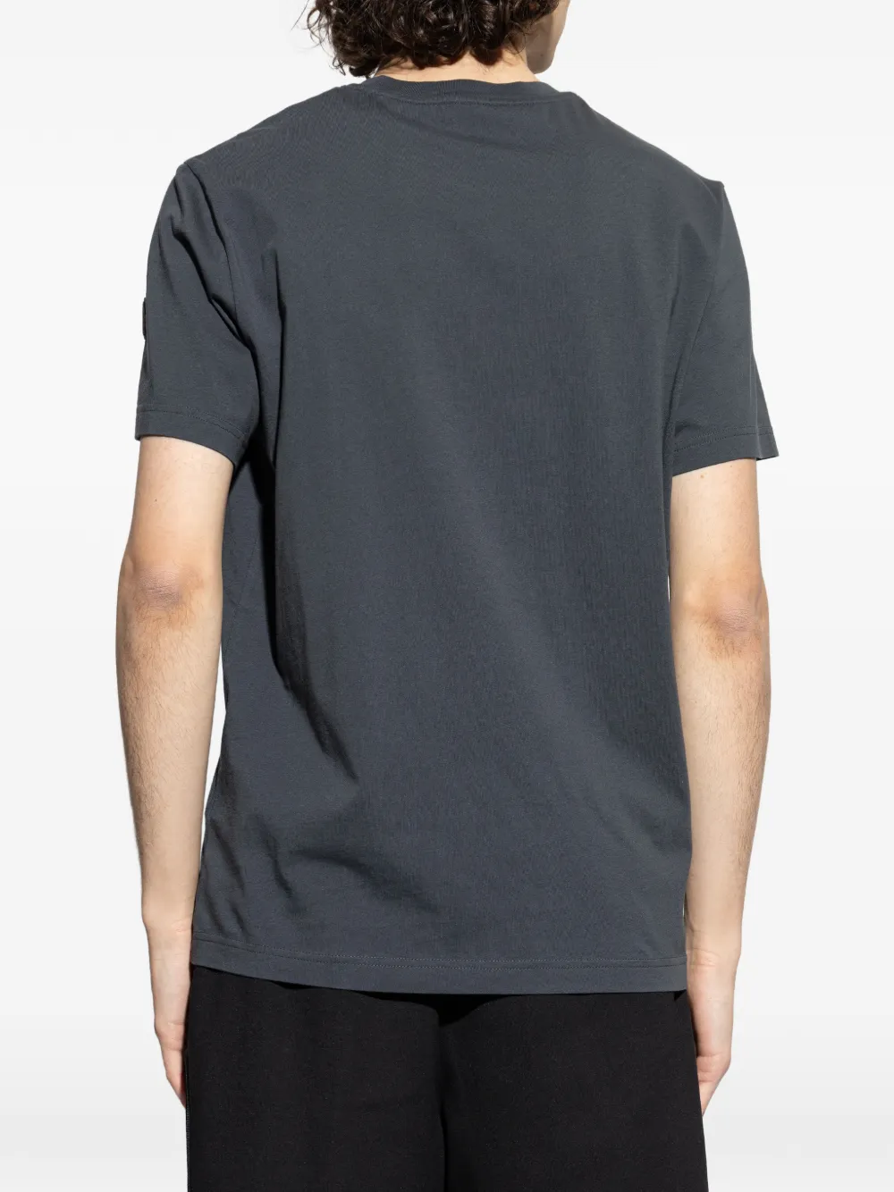 Moncler T-shirt met logo Grijs