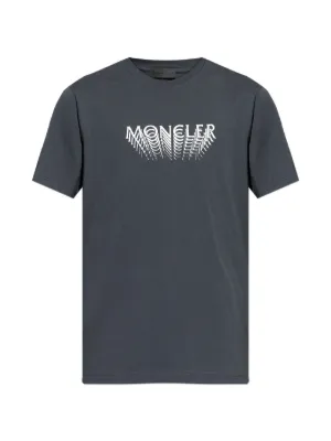Moncler logo-patch T-shirt | Brown | FARFETCH