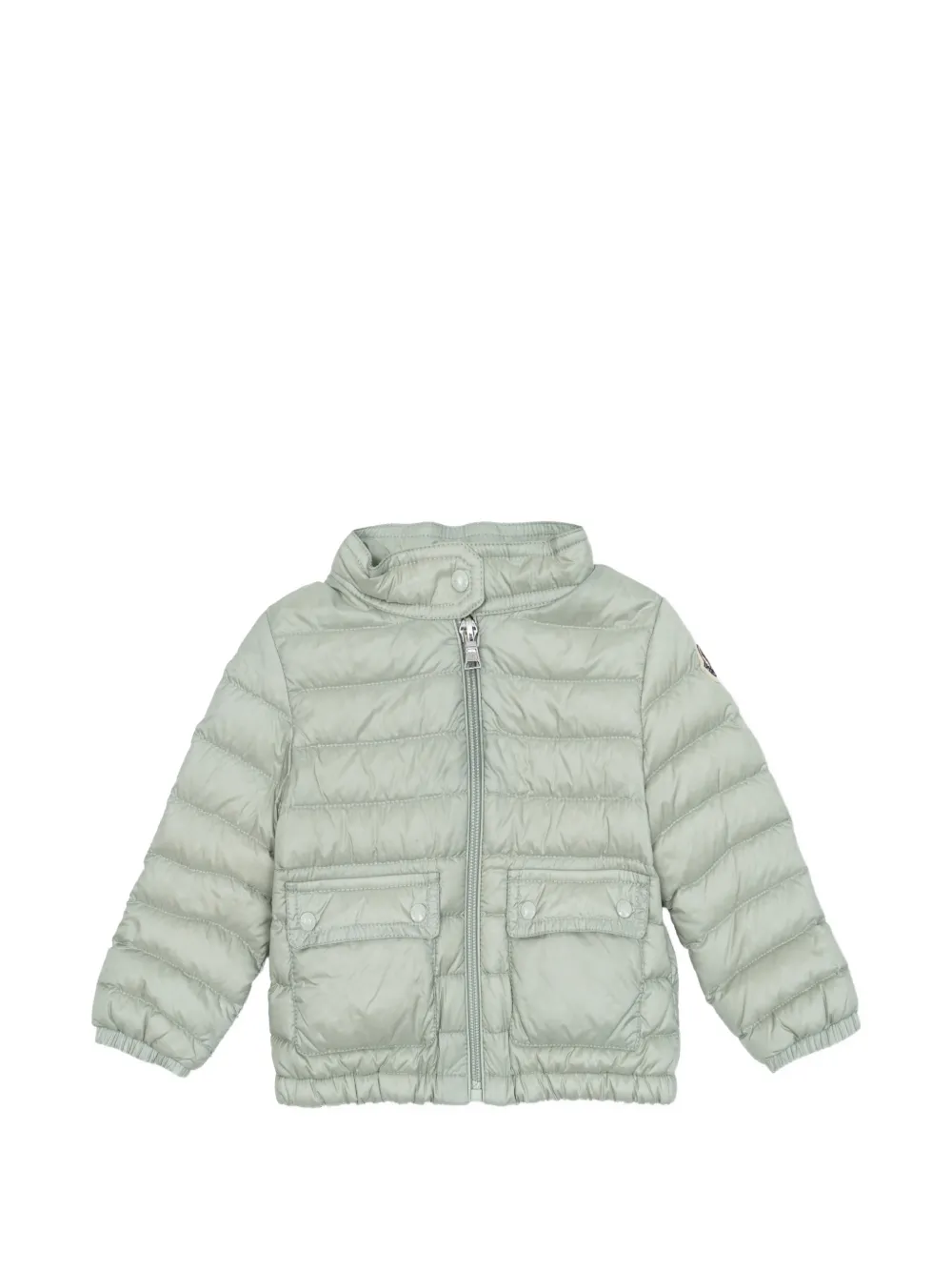 Moncler Enfant Gewatteerd jack met logopatch Groen