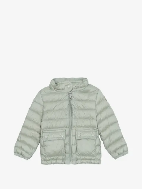 Moncler Enfant chamarra capitonada con parche del logo