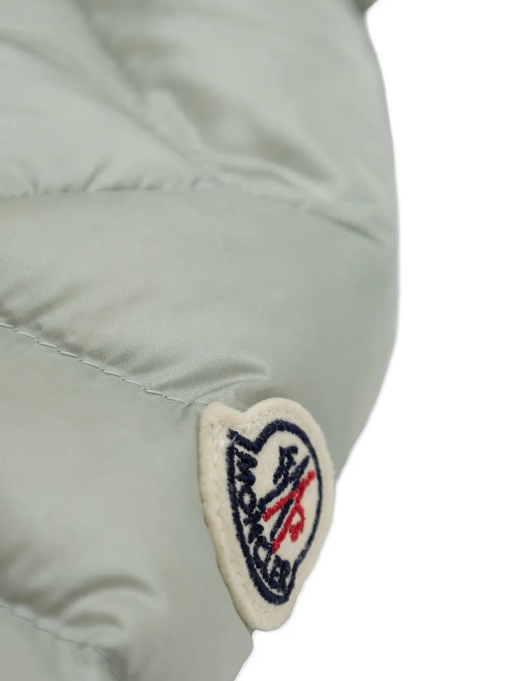 Moncler Enfant Gewatteerd jack met logopatch Groen