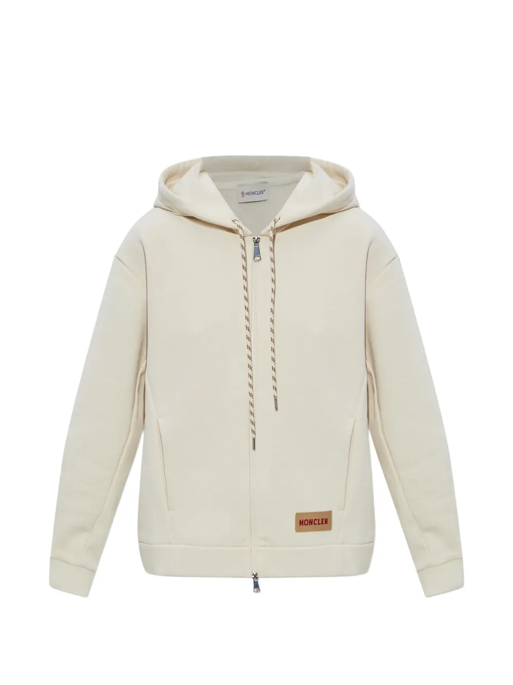 Moncler logo-patch Hoodie | Neutrals | FARFETCH