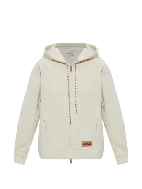 Moncler hoodie con parche del logo