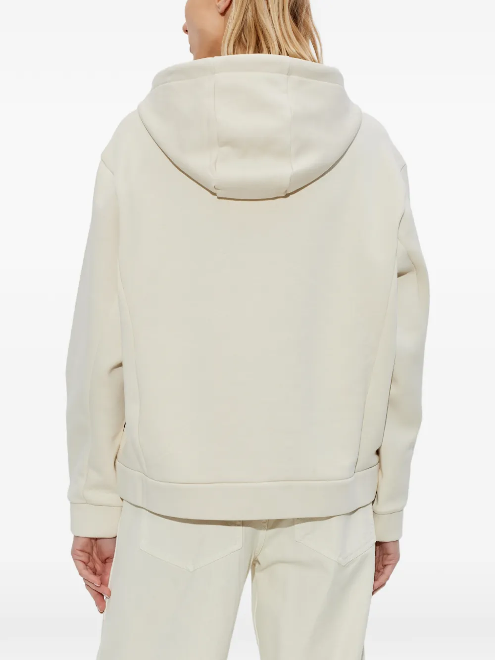 Moncler Hoodie met logopatch Beige