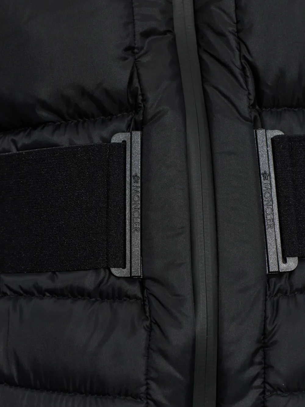 Moncler Jack met ceintuur Zwart