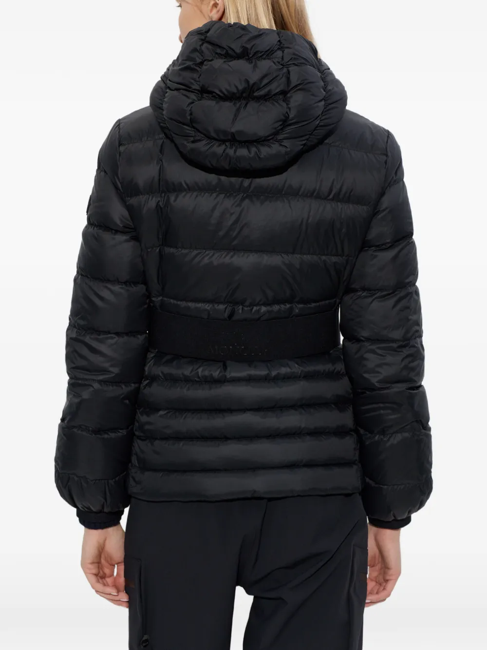 Moncler Jack met ceintuur Zwart