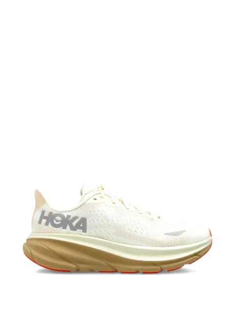 HOKA Clifton 9 logo-embroidered sneakers