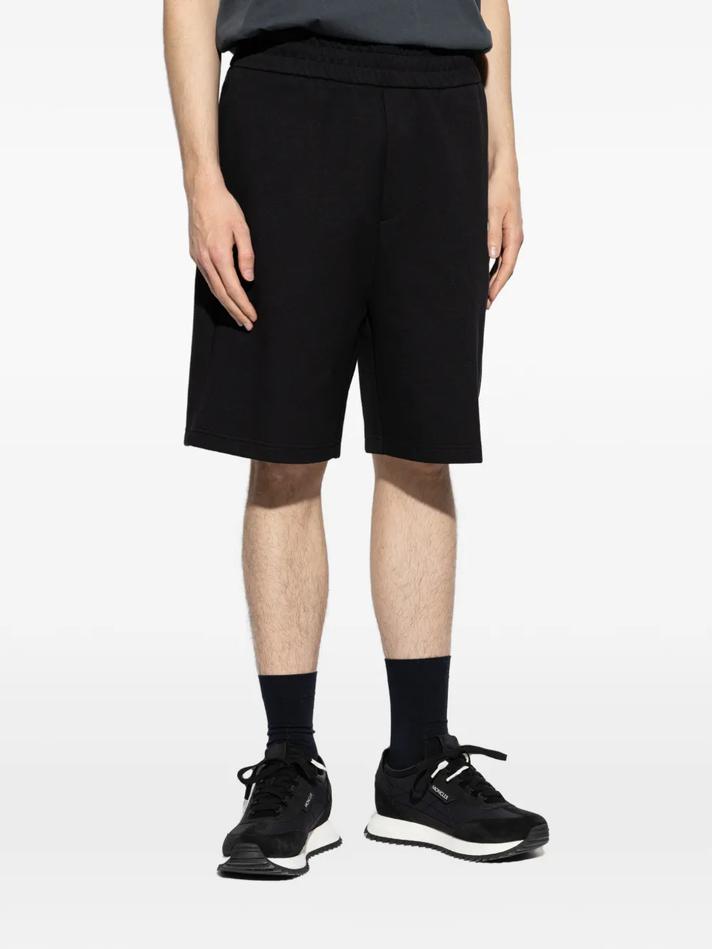  Moncler Zip-pocket Track Shorts - Black 
