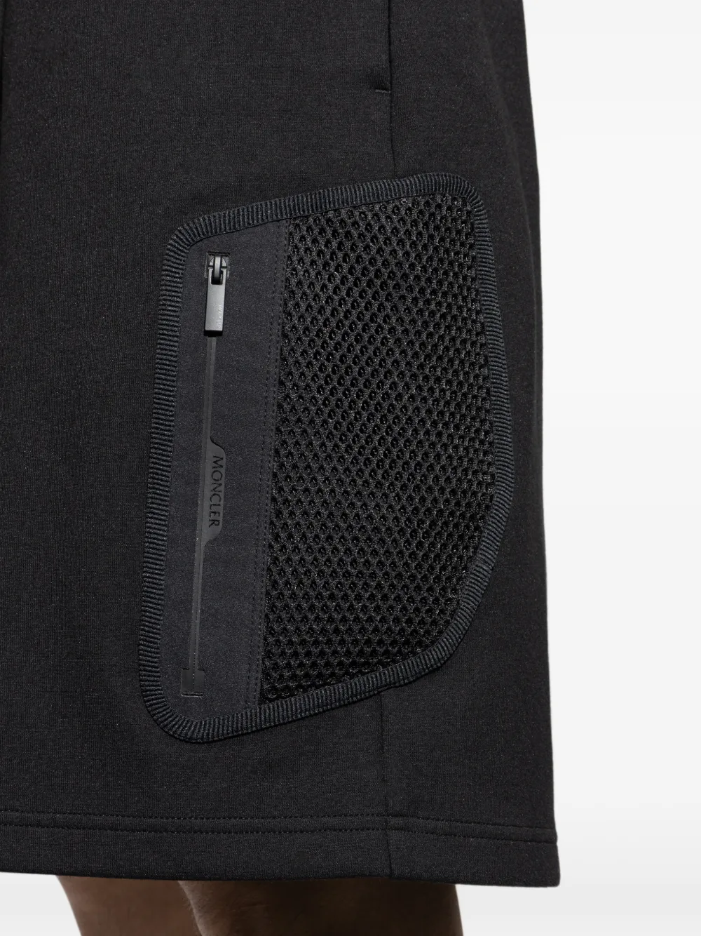 Moncler Trainingsshorts met ritszak Zwart