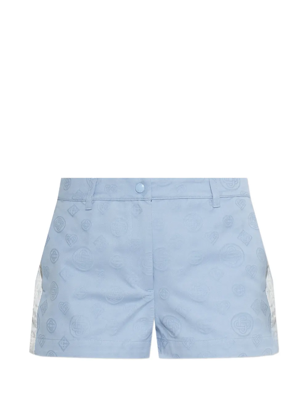 Casablanca monogram stripe shorts - Blu