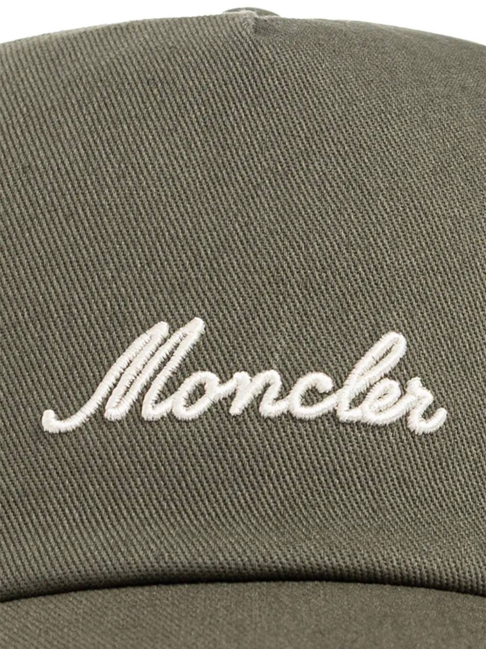  Moncler Logo-embroidered Baseball Cap - Green 